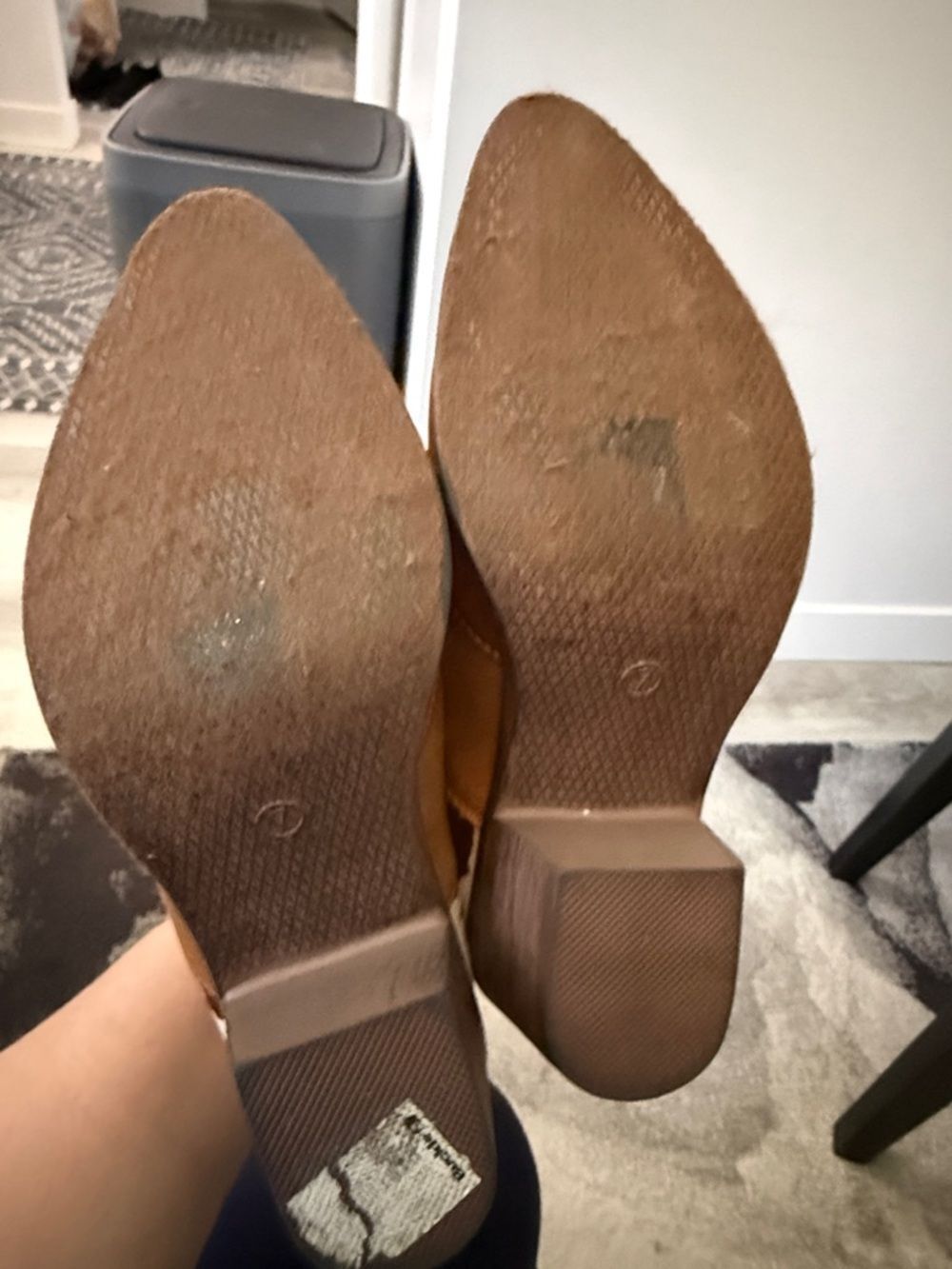 Buckle Pierre Dumas Wilder Ankle Boot Brown Cowhide Accent Western Boots Size 7 - Picture 7 of 11